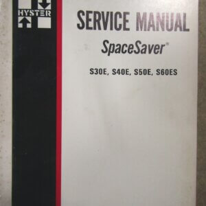 Hyster Spacesaver Forklift Service Repair Manual