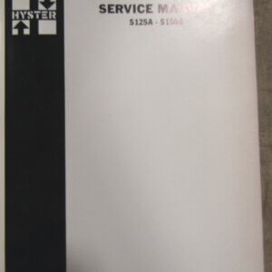 Hyster S125A and S150 Forklift Service Repair Manual