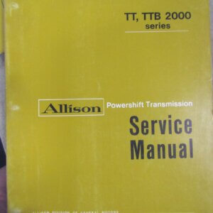 Allison Series 200 and #00 Torqmatic Converters Service Repair Manual