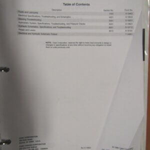 Case 660 Trencher Schematic Repair Manual Set