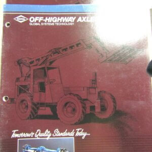 Off Highway Axles Maintenance Manual Models PS/PR-7036 Spicer Dana