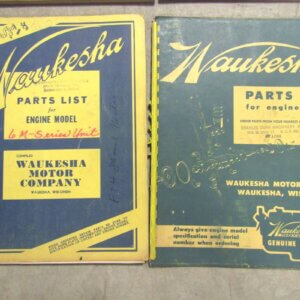 Waukesha Motor Engine Parts List Books 