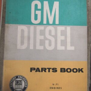 GM Diesel V 71 Engines Parts Book