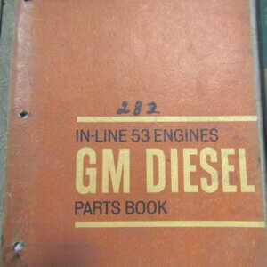 GM Diesel In-Line 53 Engines parts book print 1964