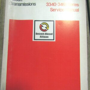 Detroit Diesel Allison 3340 3461 Series Transmissions Service Manual