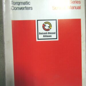 Detroit Diesel Allison 400 Series Torquatic Converters 4 Service Manual